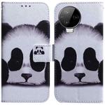 For Infinix Note 12 Pro 4G Coloured Drawing Horizontal Flip Leather Phone Case(Panda)