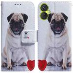 For Tecno Camon 19 Neo Coloured Drawing Horizontal Flip Leather Phone Case(Pug)