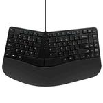 390B 87-key Ergonomic Split Wired Keyboard