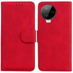 For Infinix Note 12 Pro 4G Skin Feel Pure Color Flip Leather Phone Case(Red)