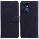 For Infinix Note 12 Pro 5G Skin Feel Pure Color Flip Leather Phone Case(Black)