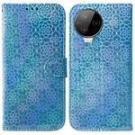 For Infinix Note 12 Pro 4G Colorful Magnetic Buckle Leather Phone Case(Blue)