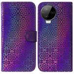 For Infinix Note 12 Pro 4G Colorful Magnetic Buckle Leather Phone Case(Purple)