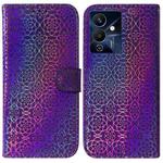 For Infinix Note 12 Pro 5G Colorful Magnetic Buckle Leather Phone Case(Purple)