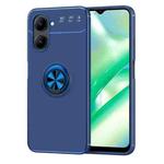 For Realme C33 Metal Ring Holder TPU Phone Case(Blue)