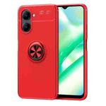 For Realme C33 Metal Ring Holder TPU Phone Case(Red)