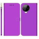 For Infinix Note 12 Pro 4G Imitated Mirror Surface Leather Phone Case(Purple)