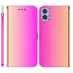 For Motorola Moto E22/E22i Imitated Mirror Surface Leather Phone Case(Gradient Color)