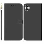 For Samsung Galaxy A04/M13 5G Imitated Mirror Surface Leather Phone Case(Black)