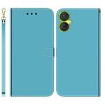 For Tecno Camon 19 Neo Imitated Mirror Surface Leather Phone Case(Blue)