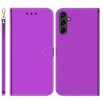 For Samsung Galaxy A14 5G Imitated Mirror Surface Leather Phone Case(Purple)