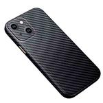 For iPhone 14 R-JUST Carbon Fiber Texture Kevlar Phone Case(Black)