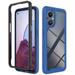For OnePlus Nord N20 5G / OPPO Reno7 Z 5G / Reno8 Lite 5G  Starry Sky Solid Color Shockproof TPU Clear PC Phone Case(Dark Blue)