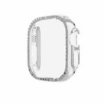 For Apple Watch Ultra 49mm Diamond Hollow PC Watch Case(Silver)