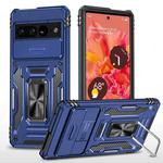 For Google Pixel 7 Pro Armor PC + TPU Camera Shield Phone Case(Navy Blue)