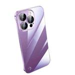 For iPhone 14 Pro Frameless Cool Gradient PC Phone Case(Transparent)