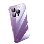 For iPhone 14 Pro Max Frameless Cool Gradient PC Phone Case(Transparent)