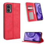 For Motorola Edge 30 Neo / Edge 30 Lite Magnetic Buckle Retro Texture Leather Phone Case(Red)