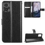 For Motorola Moto E22 / E22i Retro Crazy Horse Texture Leather Phone Case(Black)