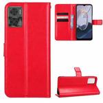 For Motorola Moto E22 / E22i Retro Crazy Horse Texture Leather Phone Case(Red)