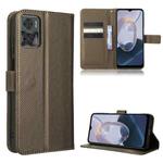 For Motorola Moto E22 / E22i Diamond Texture Leather Phone Case(Brown)