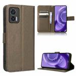 For Motorola Edge 30 Neo / Edge 30 Lite Diamond Texture Leather Phone Case(Brown)