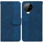 For Infinix Note 12 Pro 4G Geometric Embossed Flip Leather Phone Case(Blue)