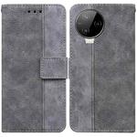 For Infinix Note 12 Pro 4G Geometric Embossed Flip Leather Phone Case(Grey)