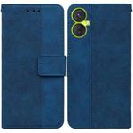 For Tecno Camon 19 Neo Geometric Embossed Flip Leather Phone Case(Blue)