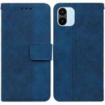 For Xiaomi Redmi A1 Geometric Embossed Flip Leather Phone Case(Blue)