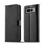 For Google Pixel 7 LC.IMEEKE Calf Texture Horizontal Flip Leather Case(Black)