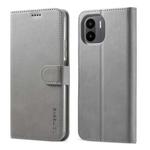 For Xiaomi Redmi A1 LC.IMEEKE Calf Texture Horizontal Flip Leather Case(Grey)