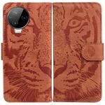 For Infinix Note 12 Pro 4G Tiger Embossing Pattern Horizontal Flip Leather Phone Case(Brown)