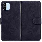 For Xiaomi Redmi A1 Tiger Embossing Pattern Horizontal Flip Leather Phone Case(Black)