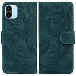 For Xiaomi Redmi A1 Tiger Embossing Pattern Horizontal Flip Leather Phone Case(Green)