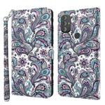 For Motorola Moto G Power 2022 3D Painting Pattern TPU + PU Phone Case(Swirl Pattern)