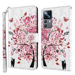 For Xiaomi 12T Pro/12T/Redmi K50 Ultra 3D Painting Pattern TPU + PU Phone Case(Cat Under The Tree)