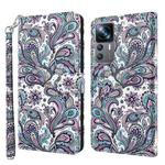 For Xiaomi 12T Pro/12T/Redmi K50 Ultra 3D Painting Pattern TPU + PU Phone Case(Swirl Pattern)