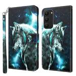 For Samsung Galaxy S23+ 5G 3D Painting Pattern TPU + PU Phone Case(Wolf)