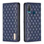 For vivo Y11 / Y15 / Y12 / Y17 Diamond Lattice Magnetic Leather Flip Phone Case(Blue)