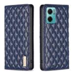 For Xiaomi Redmi 10 5G / Note 11E Diamond Lattice Magnetic Leather Flip Phone Case(Blue)