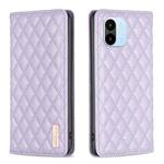 For Xiaomi Redmi A1 / A1+ Diamond Lattice Magnetic Leather Flip Phone Case(Purple)