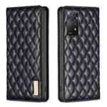 For Xiaomi Redmi Note 11 Pro 5G Diamond Lattice Magnetic Leather Flip Phone Case(Black)