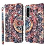 For Sony Xperia 5 IV 3D Painted Leather Phone Case(Colorful Mandala)