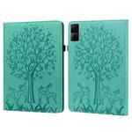 For Xiaomi Redmi Pad 10.61 2022 Tree & Deer Pattern Pressed Printing Leather Tablet Case(Green)