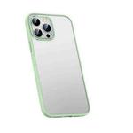 For iPhone 14 Pro Max Metal Lens Skin Feel Frosted Phone Case(Green)