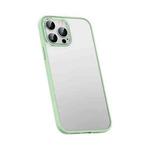 For iPhone 12 Pro Metal Lens Skin Feel Frosted Phone Case(Green)