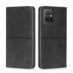 For vivo Y52t Cow Texture Magnetic Leather Phone Case(Black)