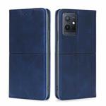 For vivo Y52t Cow Texture Magnetic Leather Phone Case(Blue)