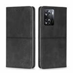 For OnePlus Nord N20 SE 4G Cow Texture Magnetic Leather Phone Case(Black)